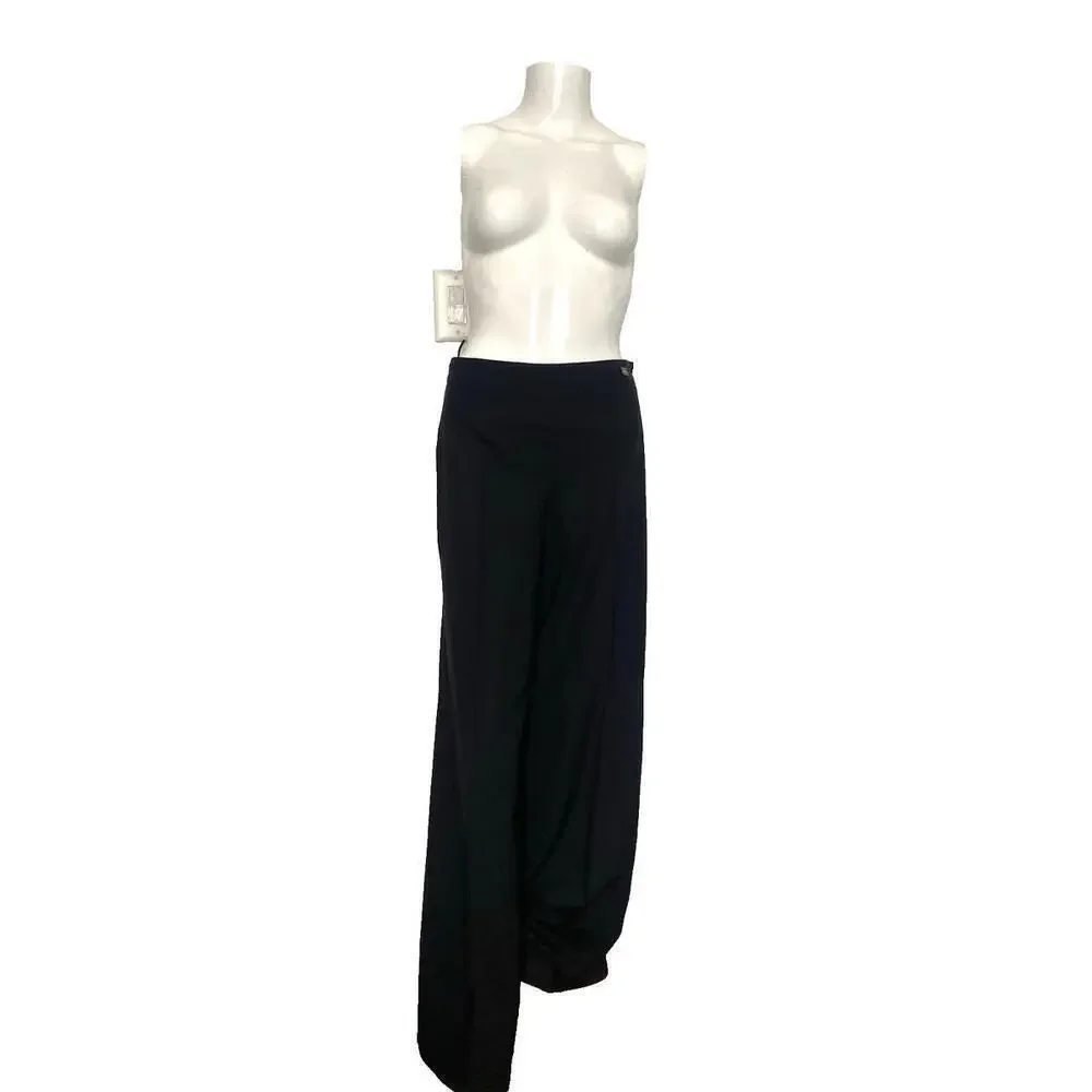 Vintage 03C CHANEL 2003 Black Wool Slim Pants FR-36